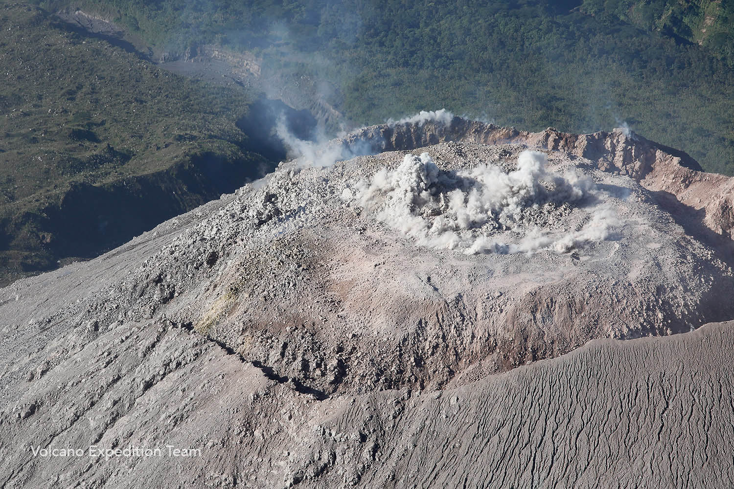 Photo from photogrammetry that captured the beginning of an explosion, 2017.